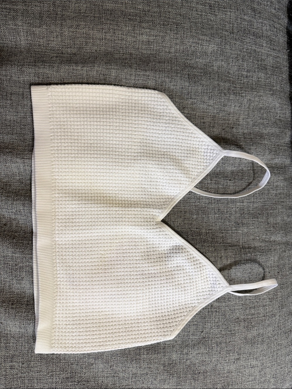 Bozzolo White Textured Bralette
